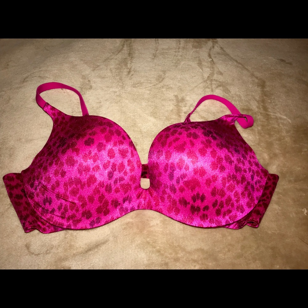 Victoria Secret Pink Leopard Push Up Bra